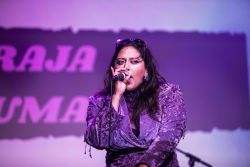 artist performing on stage