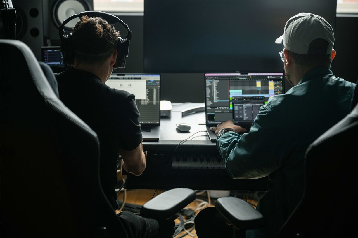 2 men in the studio at ASC