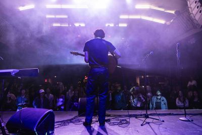 artist performing on stage